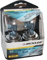 Dunlop H4 auto lamp - koplamp - 12 Volt -  60/55 W - Xenon Look - Set van 2 stuks