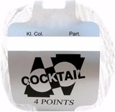 Scheepjes Cocktail 7681 WIT. PAK MET 10 BOLLEN a 50 GRAM. INCL. Gratis Digitale vinger haak en brei toerenteller