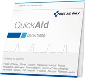 First aid only Pleisters refill First Aid - Only blauw met metaal 45st.