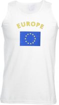 Witte heren tanktop Europa S