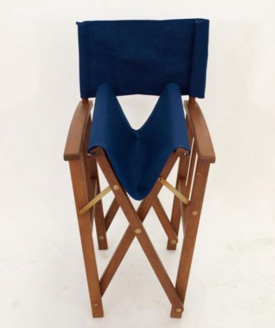 laser praktijk Aannemelijk 2 x Regisseursstoel, vouwstoel, opklapbare stoel, hardhouten stoel Blauw |  bol.com