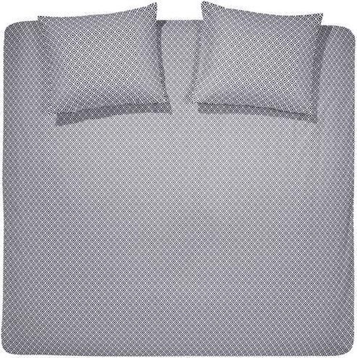 Damai Yoko Dekbedovertrek - Flanel - Tweepersoons - 200x200/220 cm - Indigo