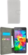 Wallet Bookcase Wit Telefoonhoesje Samsung Galaxy J2 Prime