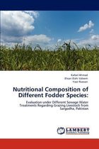 Nutritional Composition of Different Fodder Species