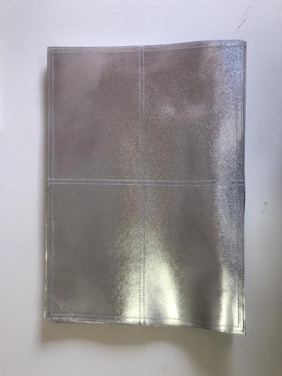 Zilver placemat glimmend 6 stuks