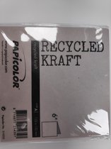 Papicolor Recycled Kraft Dubbele Kaart 132 x 132 mm Grijs