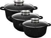 Frico Luxe Pannenset - 6-delig - Keramische/Marmeren coating