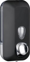 Distributeur de savon Marplast A71401NE - Qualité professionnelle - Noir avec Transparent - 550 ml - Convient pour les espaces publics