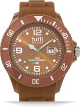 Tutti Milano TM001BR- Horloge - 48 mm - Bruin - Collectie Pigmento