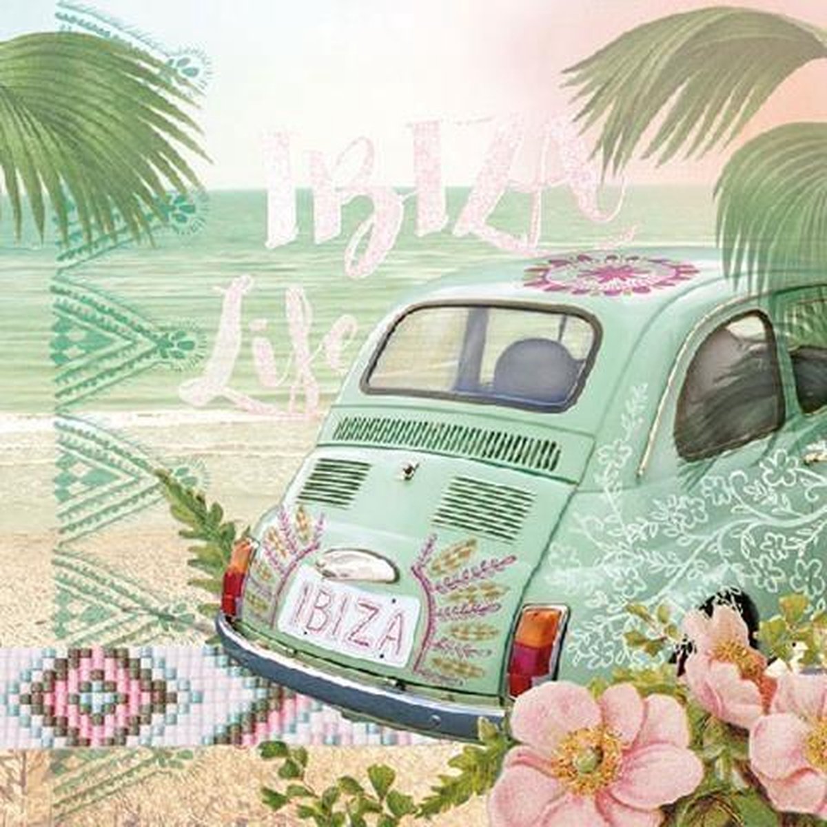 Ambiente Servetten - 33x33cm - 20 stuks - Ibiza Life