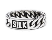 SILK Jewellery - Zilveren Ring - Double Linked - 142.19 - Maat 19