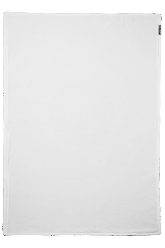 Meyco wiegdeken Relief Mixed met velvet - 75x100 cm - grijs