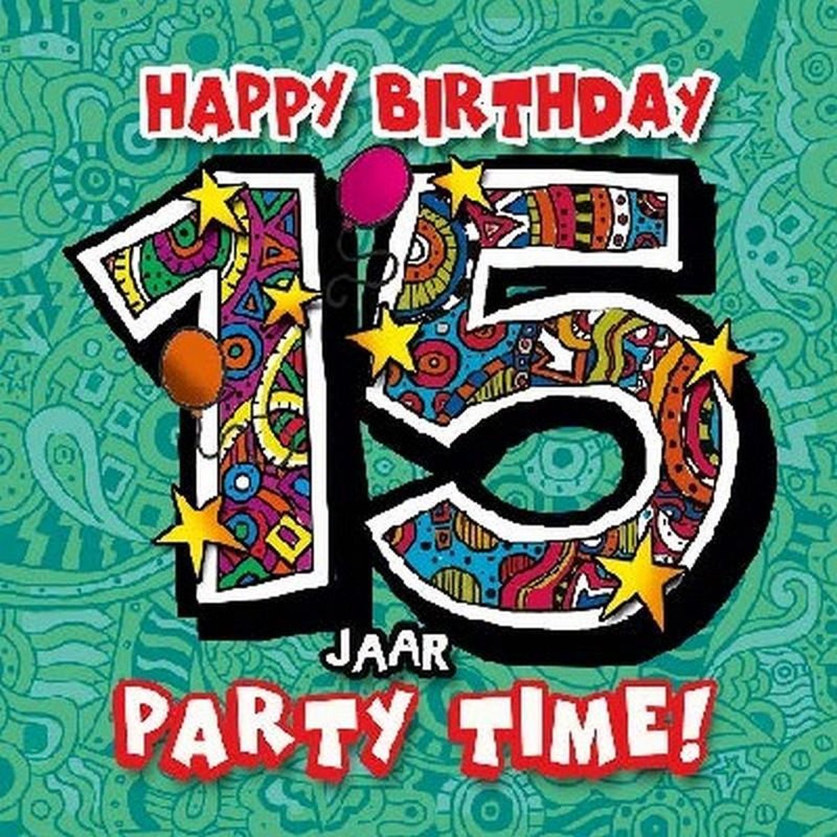 Verjaardagskaart 3D 15 Jaar | Bol.Com