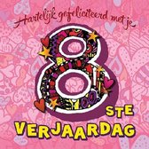 Verjaardagskaart 3D 8 jaar
