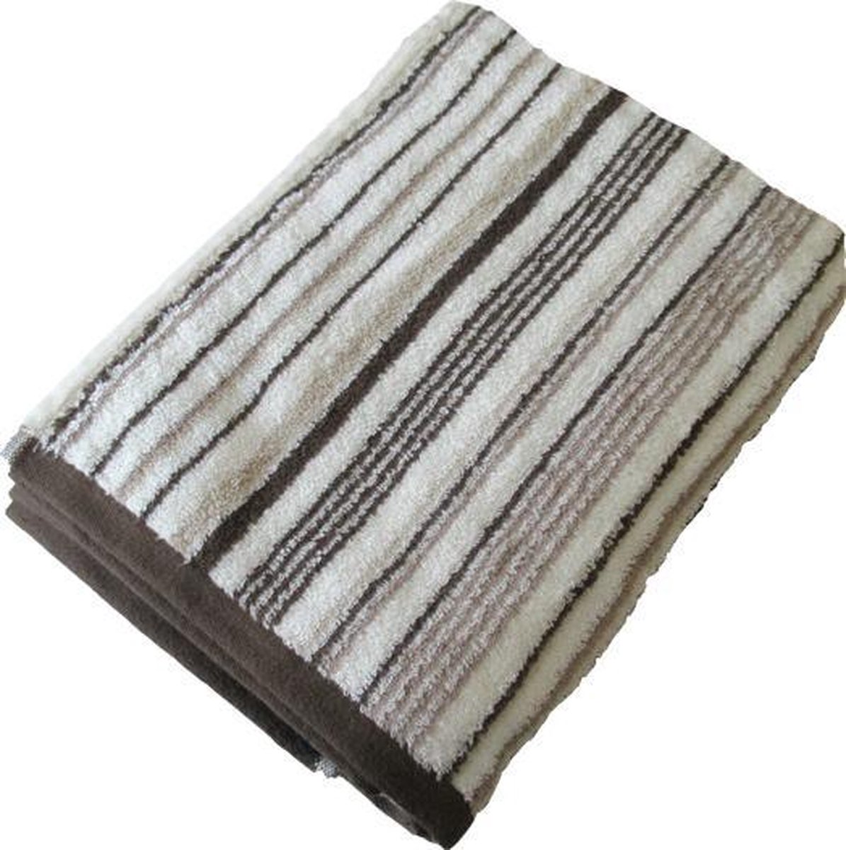 Aquanova Stripes Badlaken - 70x130 cm - Brown