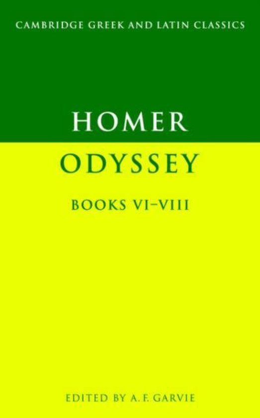 Livre "Homer Odyssey Books VI-VIII", édité par A.F. Garvie.