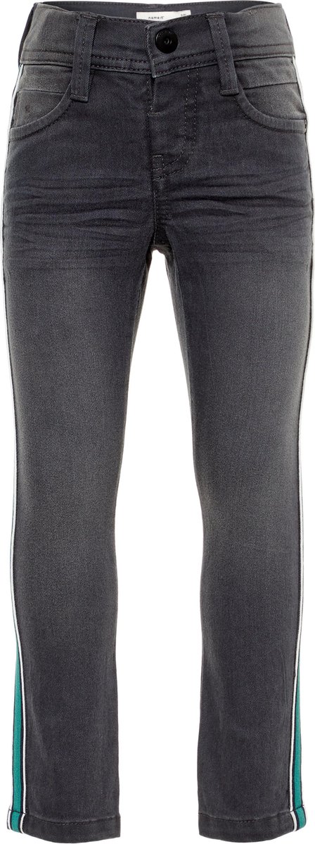 Name it Jongens Extra Slim Jeans - Dark Grey Denim - Maat 80 | bol.com