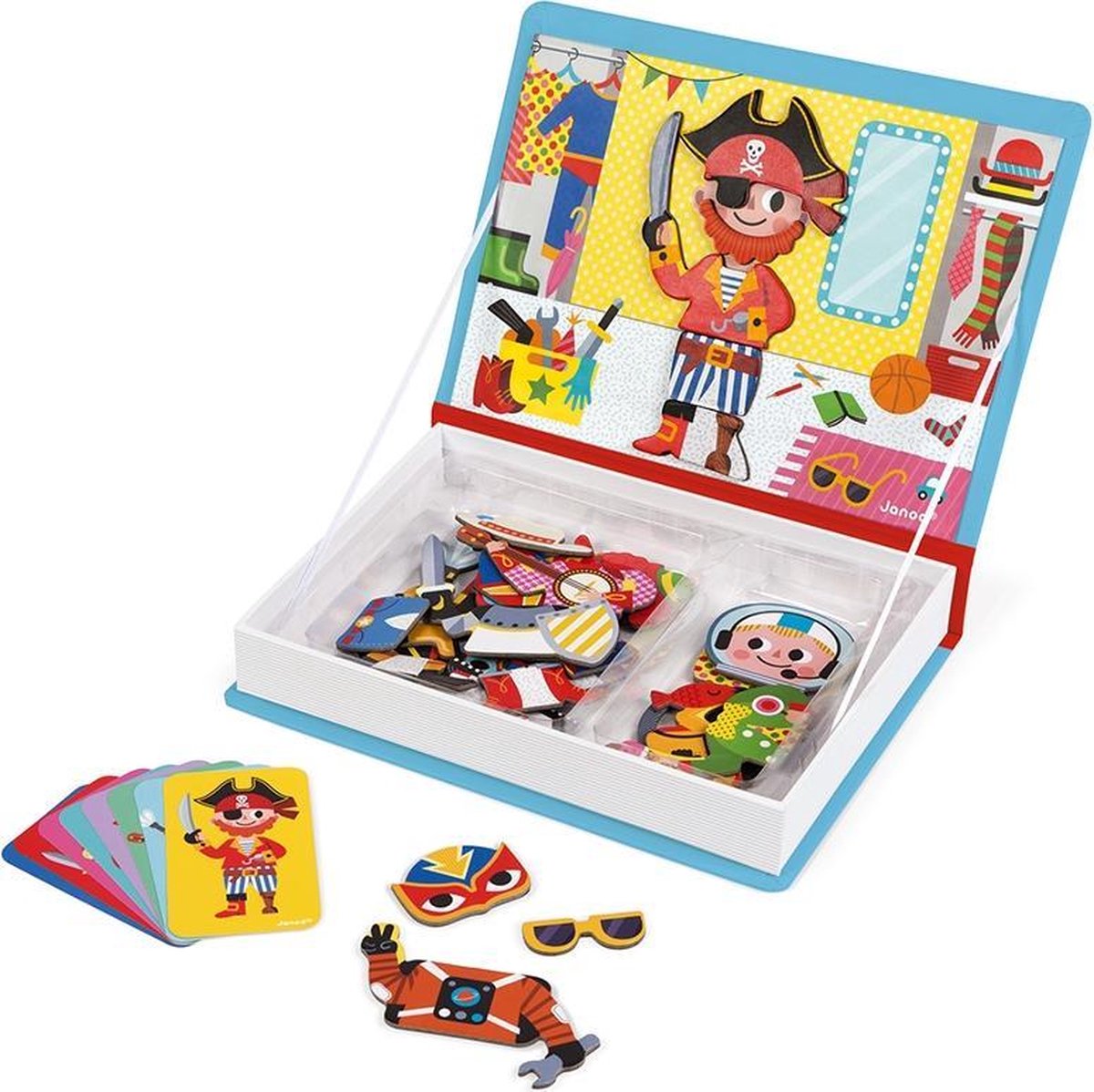 Janod - Magnetibook - Verkleedfeest Jongens - Magneetboek Speelset — afbeelding 6