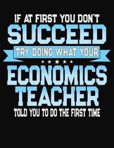 If At First You Don't Succeed Try Doing What Your Economics Teacher Told You To Do The First Time