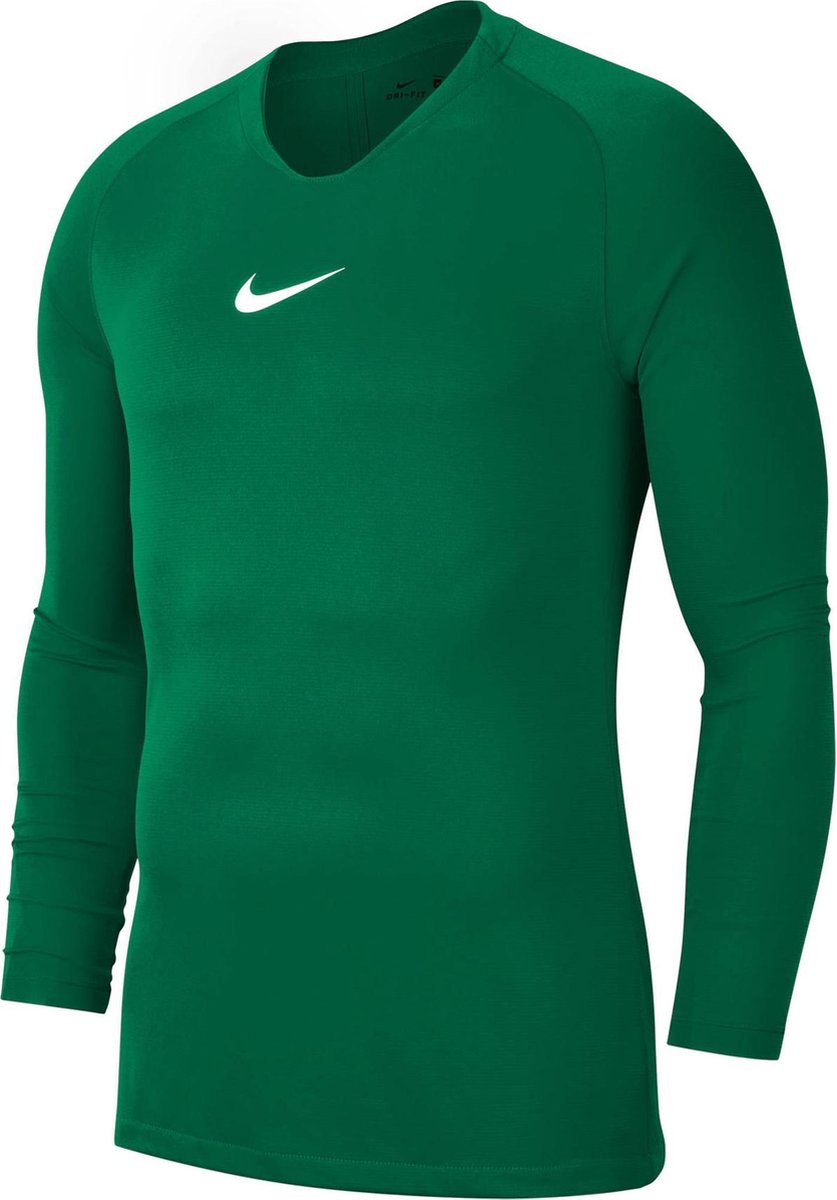 Nike Park First Layer Shirt Lange Mouw Kinderen - Groen | Maat: 164