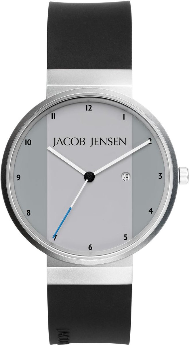 Jacob Jensen 731 horloge heren - zwart - edelstaal