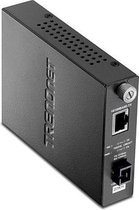 Trendnet TFC-110S20D5I netwerk media converter 100 Mbit/s 1550 nm Single-mode Zwart