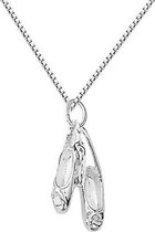 Montebello Ketting Balletschoenen - 925 Zilver - 10x20mm - 42cm