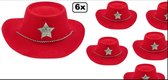 6x Cowboyhoed Sheriff rood