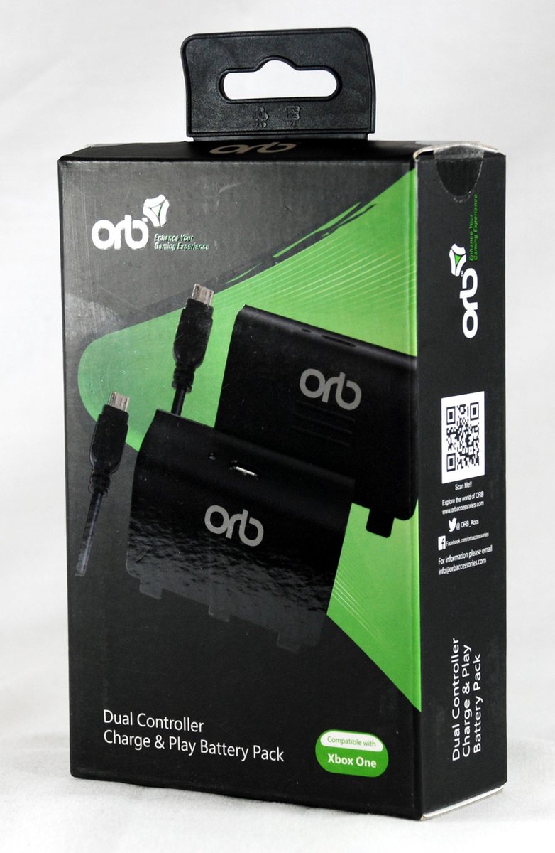 ORB Xbox One Dual Controller Charge & Play Battery Pack