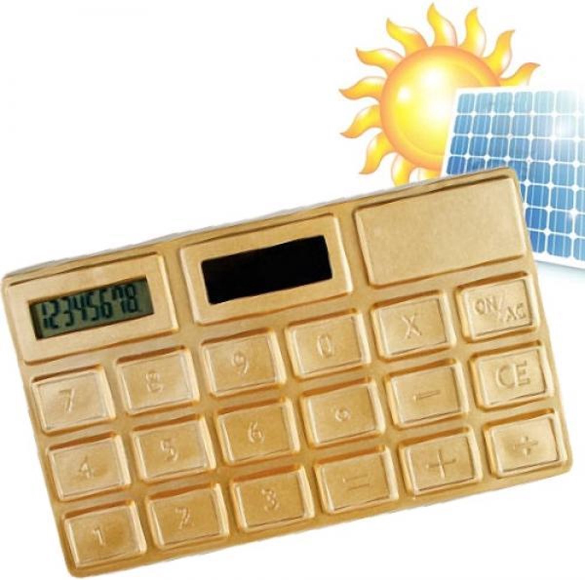 GOUDEN REKENMACHINE OP ZONNECELLEN | bol.com