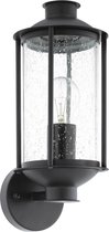 EGLO Mamurra - Buitenverlichting - IP44 - Wandlamp - 1 Lichts - Zwart - Helder