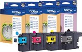 Inkcartridge brother lc-127xl zwart + 3 kleuren