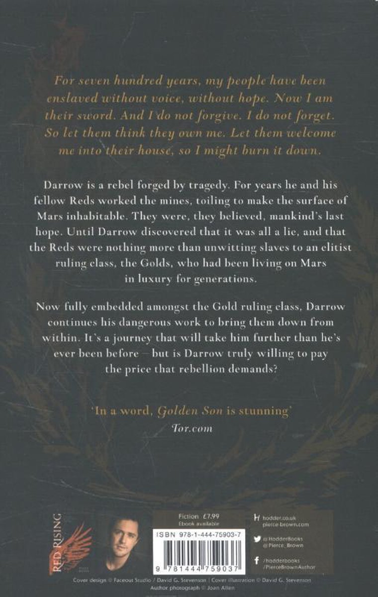 Golden Son - back cover