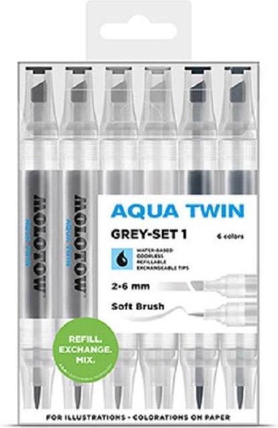Molotow Aqua Twin Grey set-1