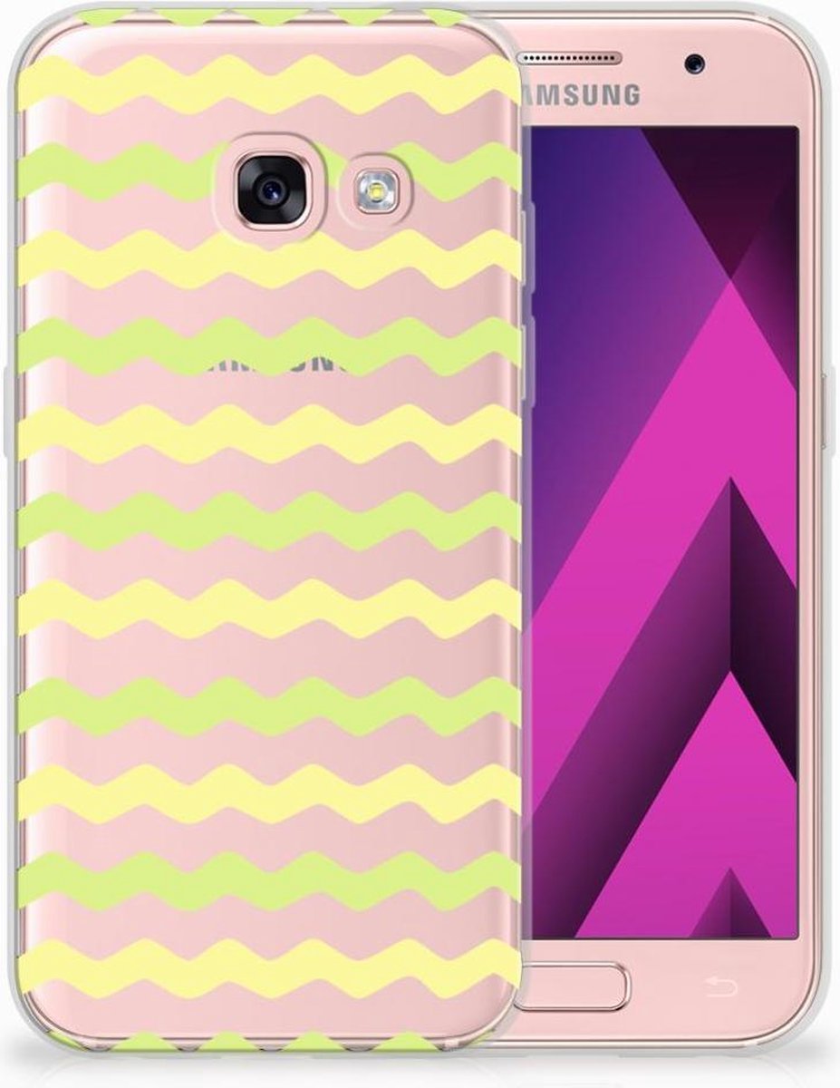 Samsung Galaxy A3 2017 TPU bumper Waves Yellow