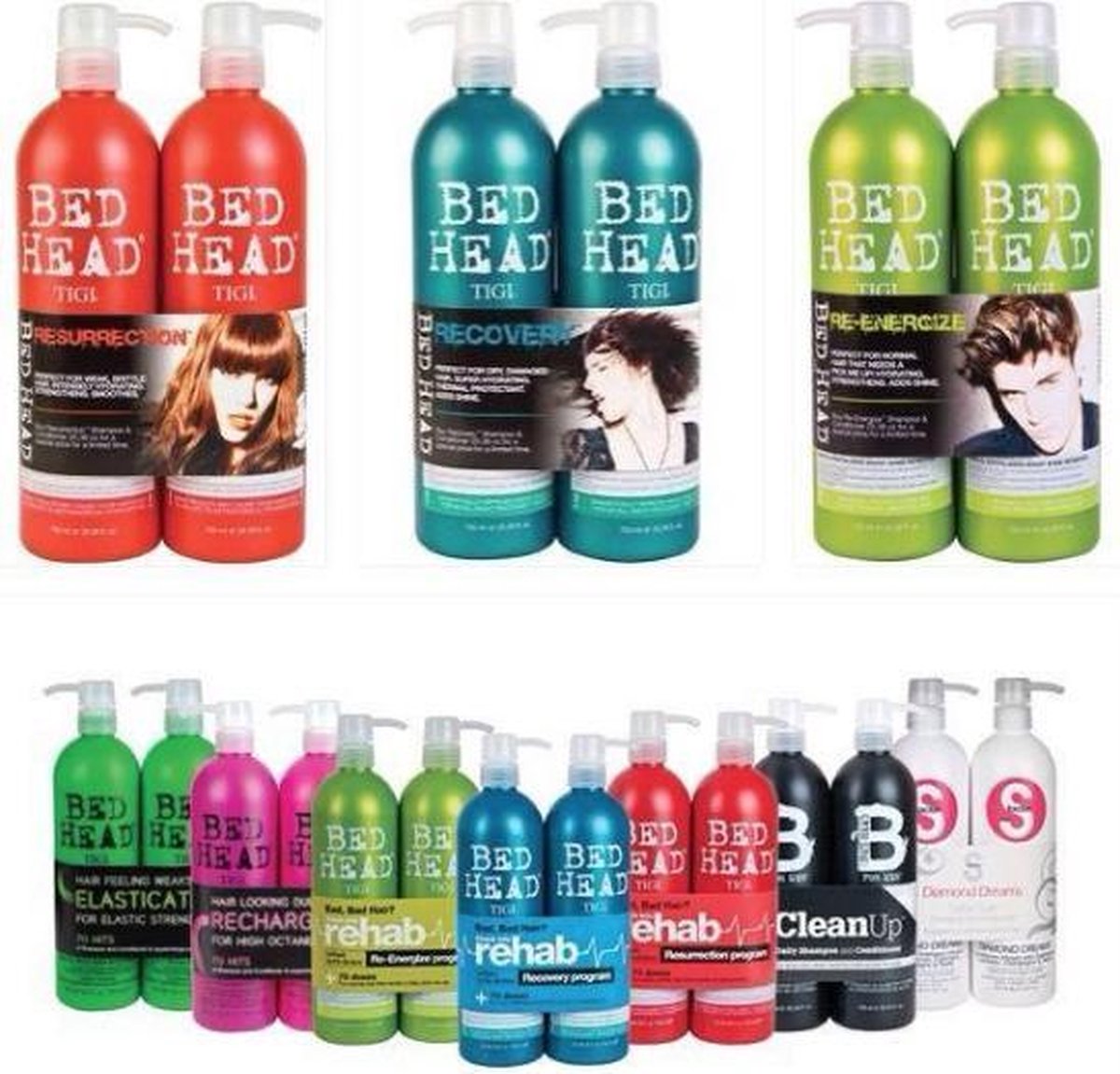 Tigi Bed Head Rehab Shampoo en Conditioner 1500 ml