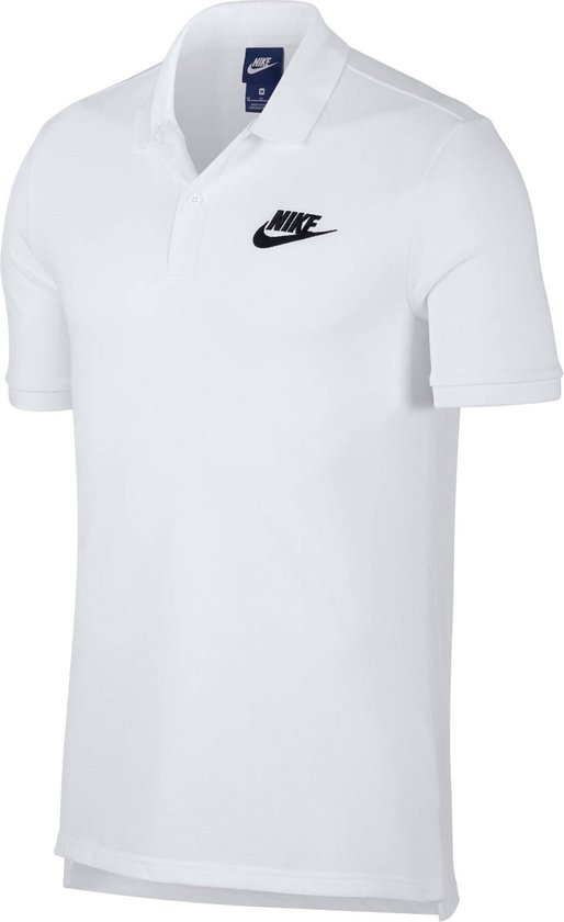 Nike Nsw Matchup Pq Sport Polo Heren - White/(Black) - Maat XL