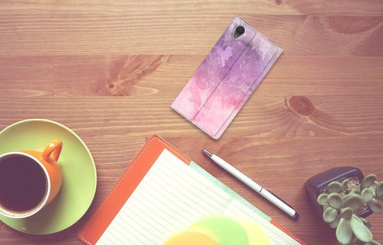 Housse Sony Xperia L1 Standcase Design Pink Violet Peinture