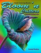 Adult Coloring Books Bloom'n Critters 48 Grayscale Coloring Pages