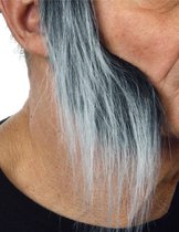 Lange grijsachtige bakkebaarden voor volwassenen - Verkleedattribuut