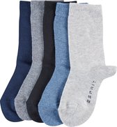 ESPRIT Solid Mix 5-Pack duurzaam organisch Katoen Multipack Kinderen Sokken veelkleurig - Maat 35-38