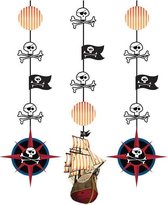Hangdecoratie pirate's map (3st)