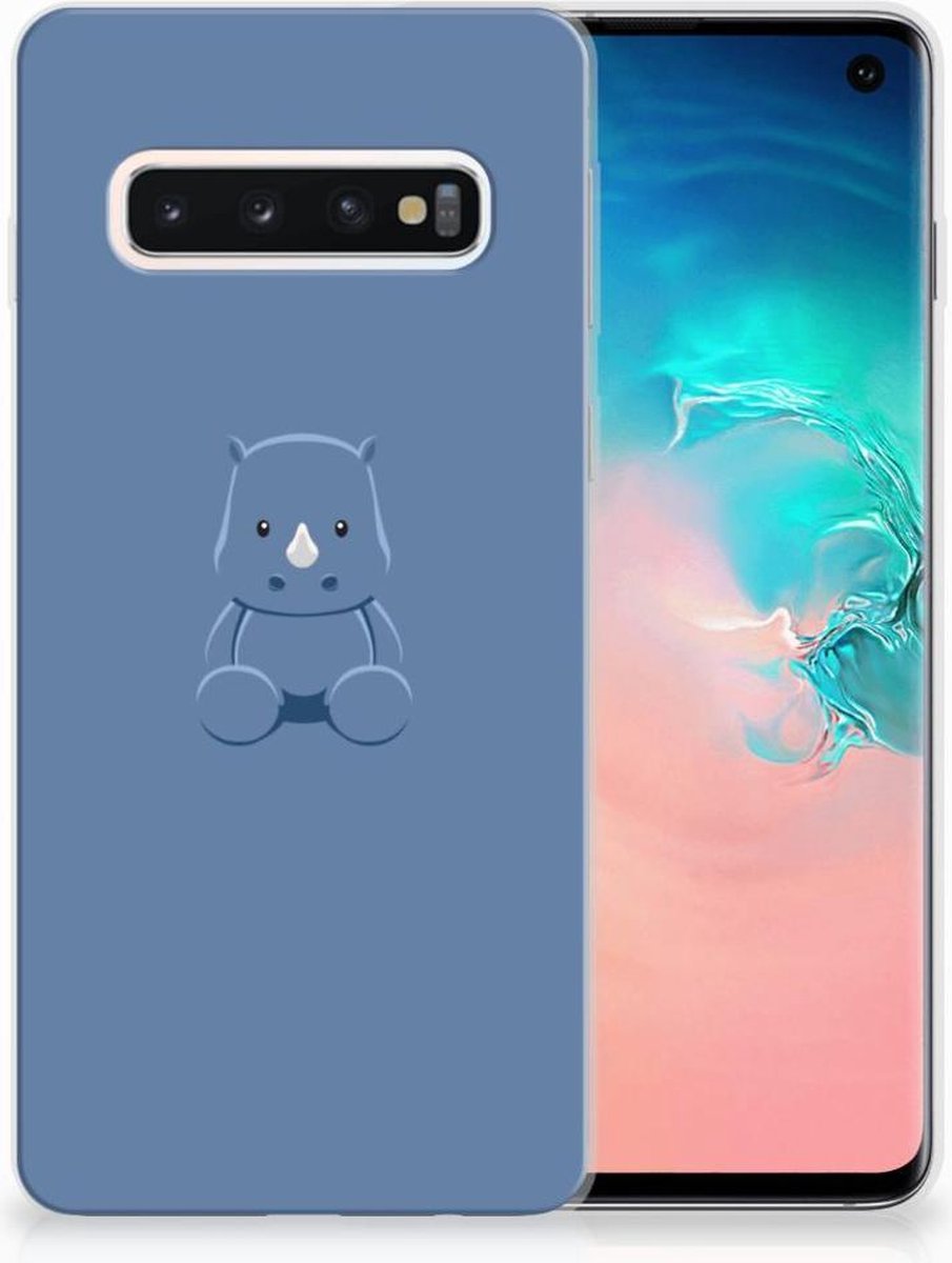 Samsung Galaxy S10 Telefoonhoesje met Naam Baby Rhino