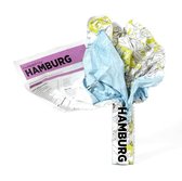 Hamburg Crumpled City Map