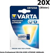 20 Stuks - Varta Professional CR123A 6205 LITHIUM 1600mAh