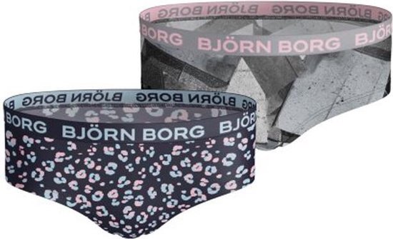 Björn Borg meisjes hipster 2pack Animal & Romantic