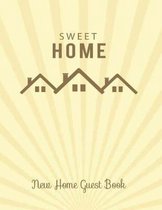 New Home Guest Book Sweet Home