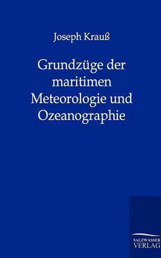 Livre "Grundzüge der maritimen Meteorologie und Ozeanographie" par Joseph Kraus