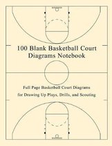 100 Blank Basketball Court Diagrams Notebook