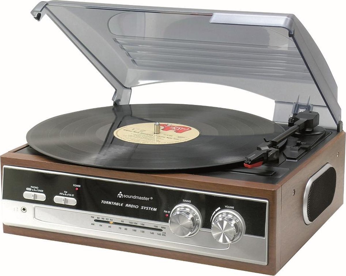 Soundmaster PL 186 H - Platenspeler - Bruin